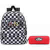 Vans Realm Flying V Backpack - VN0A3UI8XZD + Pencil Pouch