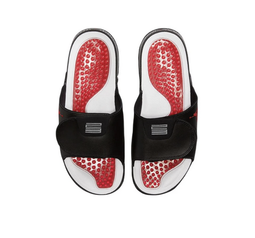 Men's sports flip-flops Air Jordan Jumpman Slide Black White - FQ1598-010