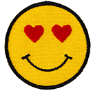 Nášivka na oblečenie Emoticon tvár