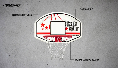 Basketball board Avento 90 x 60 cm - 47RB-WHT