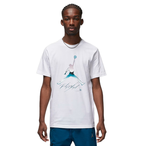 Men's sports T-shirt Air Jordan Graphic Crew Flight Tee White - DV8414-100