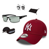 Okulary przeciwsłoneczne fotochromowe Arctica + Czapka z daszkiem New Era NY bordo
