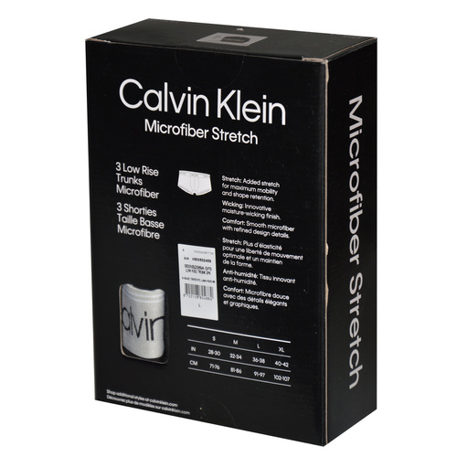 CALVIN KLEIN BOKSERKI MĘSKIE MAJTKI TRUNK 3PK - 000NB2569A-GF0