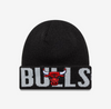 Czapka Zimowa Chicago Bulls Wordmark Black Cuff Knit Beanie Hat - 60691260