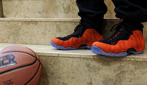 Nike Air Foamposite One Penny Hardaway Denim Custom Orange - 314996-404