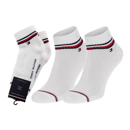 Tommy Hilfiger Men Iconic Quarter Socks 2-pack White - 100001094-300