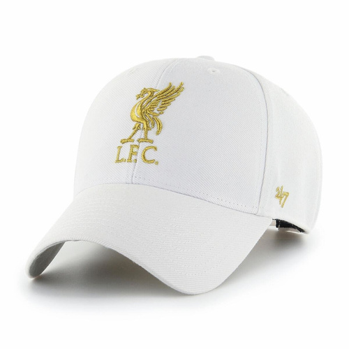 Czapka z daszkiem 47 Brand EPL Liverpool FC Metallic Snap '47 MVP Biała - EPL-MTLCS04WBP-WH