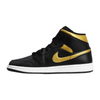 Buty do koszykówki Air Jordan 1 Mid (GS) Black/Metallic Gold - DQ8426-071