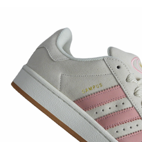 Buty sportowe damskie młodzieżowe Adidas Campus 00s W Cream White / Glow Pink - JI2752