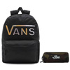 Plecak szkolny Vans Realm Flying V Black Tie Dye + Piórnik OTW Pouch