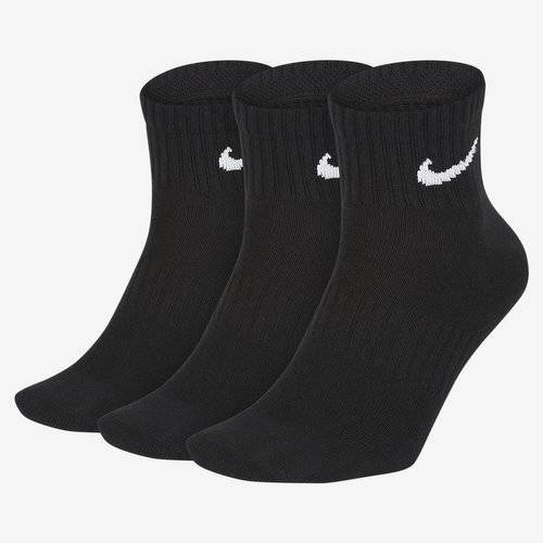 Nike Everyday Lightweight Ankle Socks Black 3-pack - SX7677-010