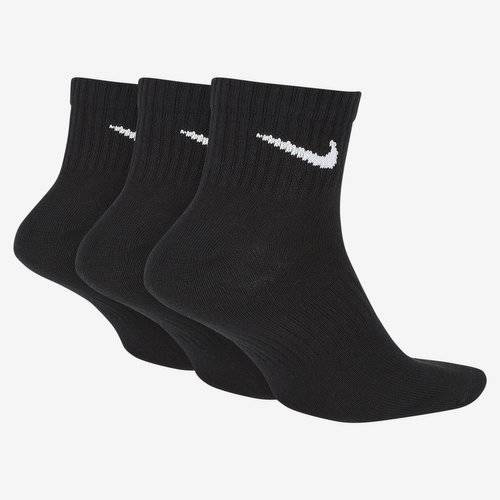 Nike Everyday Lightweight Ankle Socks Black 3-pack - SX7677-010