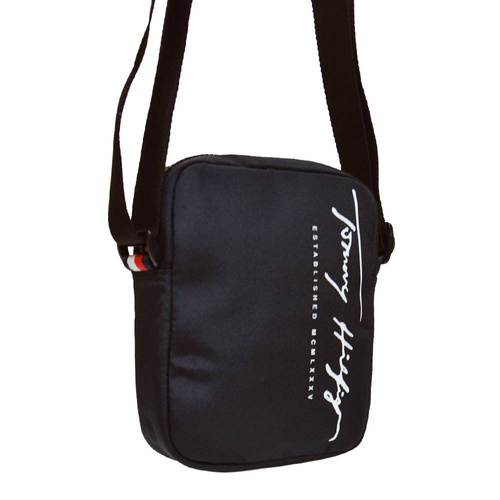 Saszetka listonoszka Tommy Hilfiger Th Signature Mini Reporter - AM0AM06393-BDS