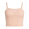 Koszulka damska Nike Sportswear Essential Rib Crop Top Atmosphere/White - DM6737-610