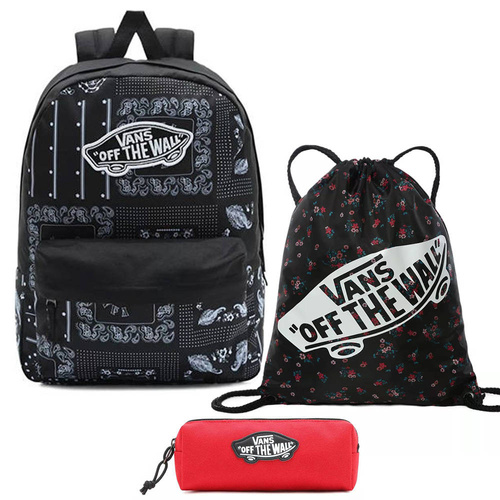 Plecak młodzieżowy Vans Realm Backpack Mix of Patterns + worek + piórnik