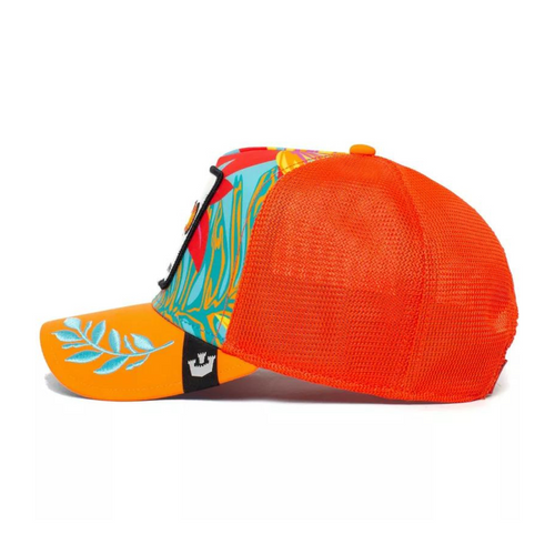 Czapka z daszkiem Goorin Bros Clown Public Anemone Neon Orange Trucker - 101-0585-ORANGE