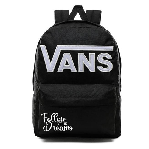 Plecak szkolny Vans Old Skool III czarny Custom Follow your dreams