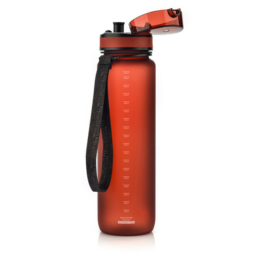 Sportowy Bidon rowerowy Butelka METEOR 1 l czerwona - 55864