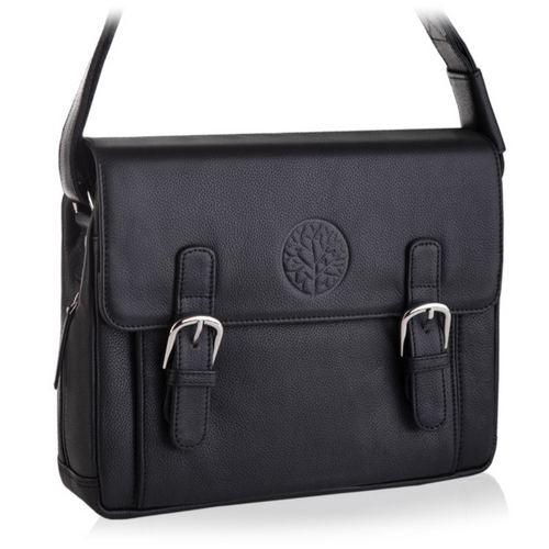Men's leather bag Betlewski Oxford Black - TBG-YM-205