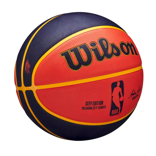 Piłka do koszykówki Wilson 2023-2024 NBA Oklahoma City Thunder Team City Edition Icon Basketball - WZ4024221XB