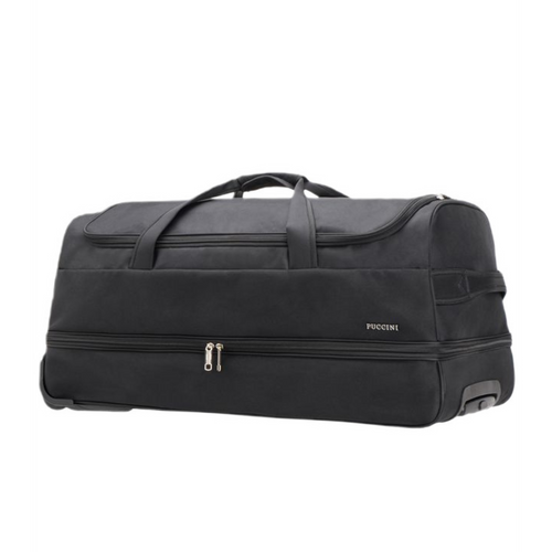 Torba podróżna na kółkach Puccini czarna - DM40316-1