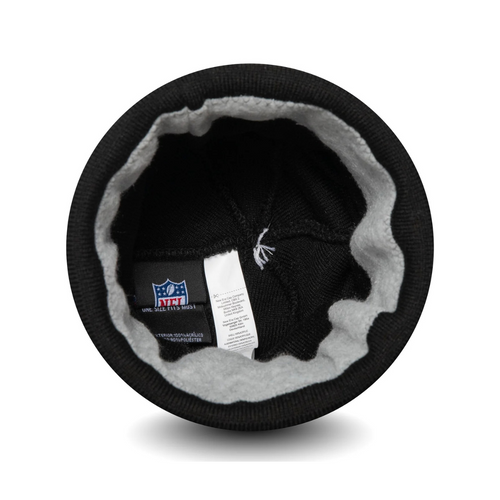 New Era NFL Las Vegas Raiders Official Team Colour Black Jake Knit Beanie Hat - 60565515