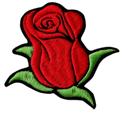 Nášivka na oblečení Red Rose Růže