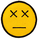 Nášivka na oblečenie Emoticon tvár