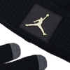 Air Jordan Kid's Hat + Gloves Metal Jumpman Patch Black Set - 9A0604-K5X