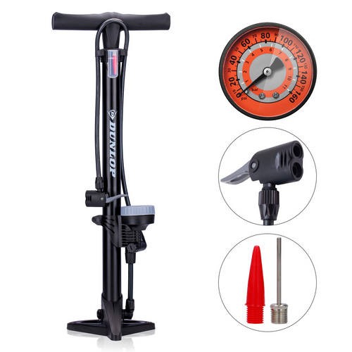 Pompka podłogowa rowerowa do piłki z manometrem 11 BAR Dunlop - 10233