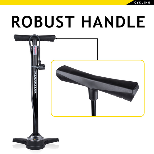 Bike floor pump with analogue pressure gauge Dunlop - 170497