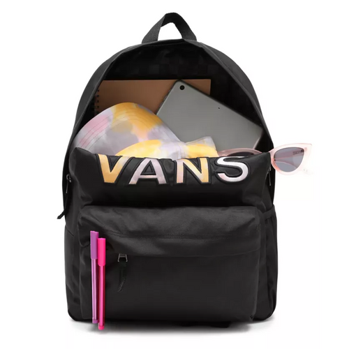Plecak szkolny Vans Realm Flying V Black Tie Dye + Piórnik Saszetka