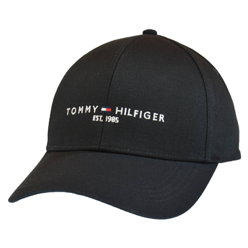 Czapka z daszkiem Tommy Hilfiger Established czarna - AM0AM07352-BDS
