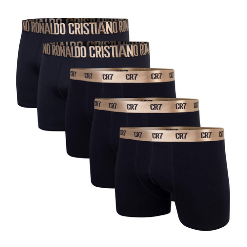 Men's Boxer Shorts CR7 Trunk 5 Pack Giftbox Black Sports Briefs Toiletry bag - 300-8123-49-2900