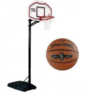 Zestaw do koszykówki Sure Shot Los Angeles 512 + Piłka Spalding NBA Platinum Streetball