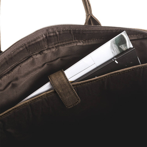 Skórzana torba męska na laptopa BETLEWSKI Hunter Brązowa - TBG-HT-201