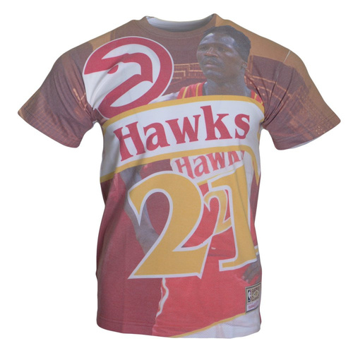 City Pride M&N Tee Atlanta Hawks Dominique Wilkins T-shirt - BMTRKT18007-AHARED1DWI