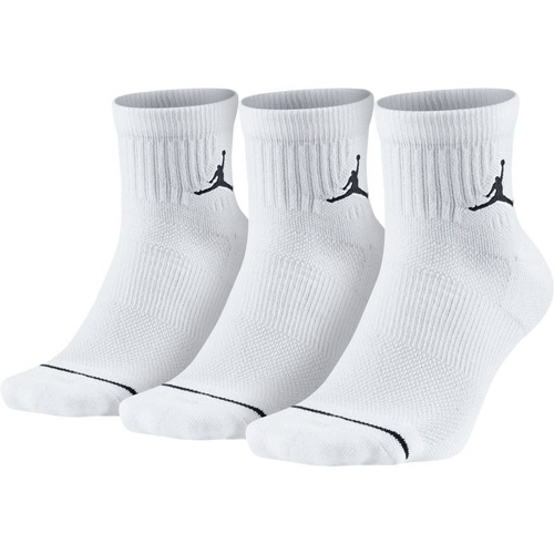 Skarpety koszykarskie Air Jordan Jumpman 3 Pack białe sportowe - SX5544-100