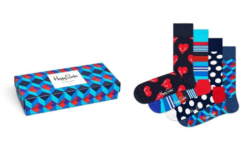Giftbox 4-pak Skarpety Happy Socks Nautical - XNAV09-6300