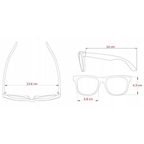 Okulary polaryzacyjne Arctica fotochromatyczne UV400 Czarne + Etui - S-328FP