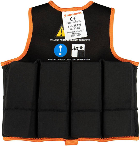 Kamizelka do nauki pływania dla dzieci 3-6 lat WAIMEA - 52ZY-ORA