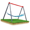 Garden swing for children double frame stork's nest K-SPORT - KSOZ015