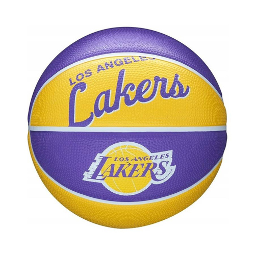 Mini Piłka koszykarska Wilson NBA Retro Los Angeles Lakers - WTB3200XBLAL