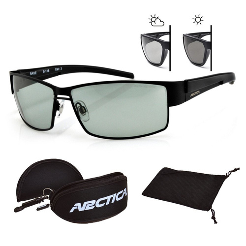 Okulary przeciwsłoneczne fotochromowe Arctica + Czapka z daszkiem New Era NY bordo