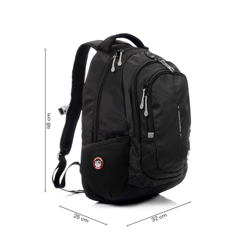 SwissBags B2S 34L Black Backpack - SB104