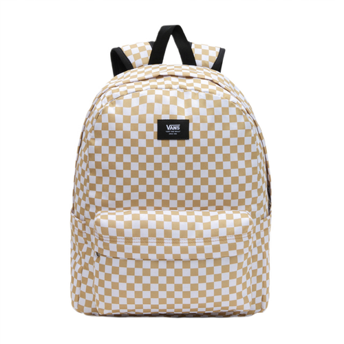 Plecak szkolny sportowy Vans Old Skool Check Backpack Kratka 22L Antelope Beżowy - VN000H4X5QJ1