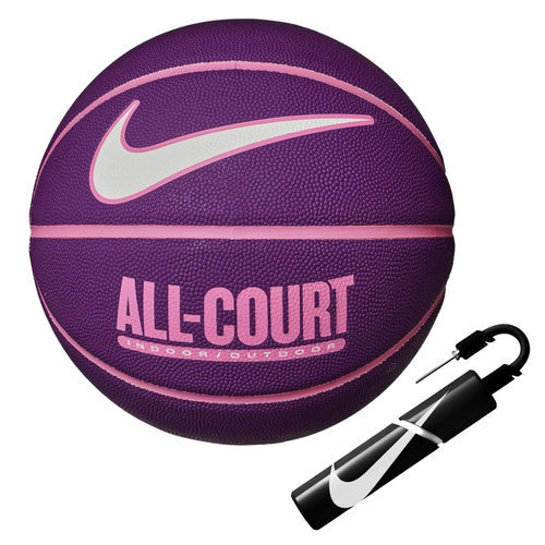 Nike All Court 8P Indoor Outdoor Basketball Ball + Nike Pump