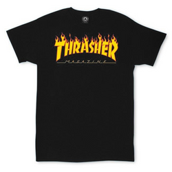 Koszulka męska Thrasher Flame Logo T-Shirt czarna - 110102/BK