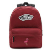 Vans Realm Backpack Red Batoh - VN0A3UI6J511 Custom flamingo