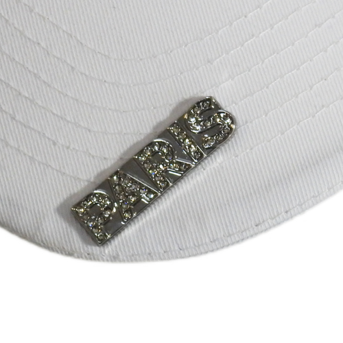 Karl Lagerfeld Paris White Adjustable Cap with pins - L5WH7947-wht